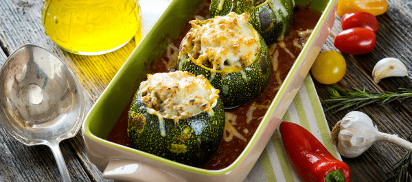 Clam-Stuffed Zucchini