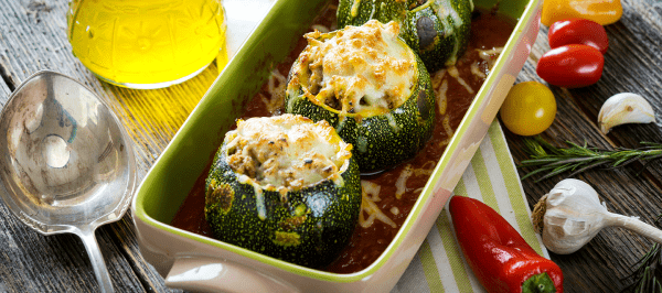 Zucchini farcies aux palourdes