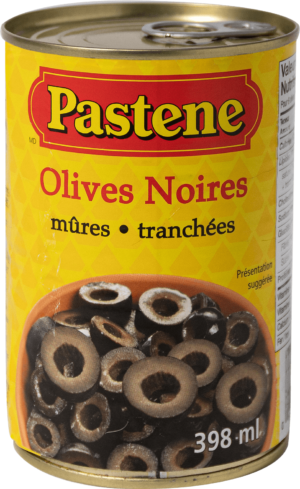 Olives noires tranchées