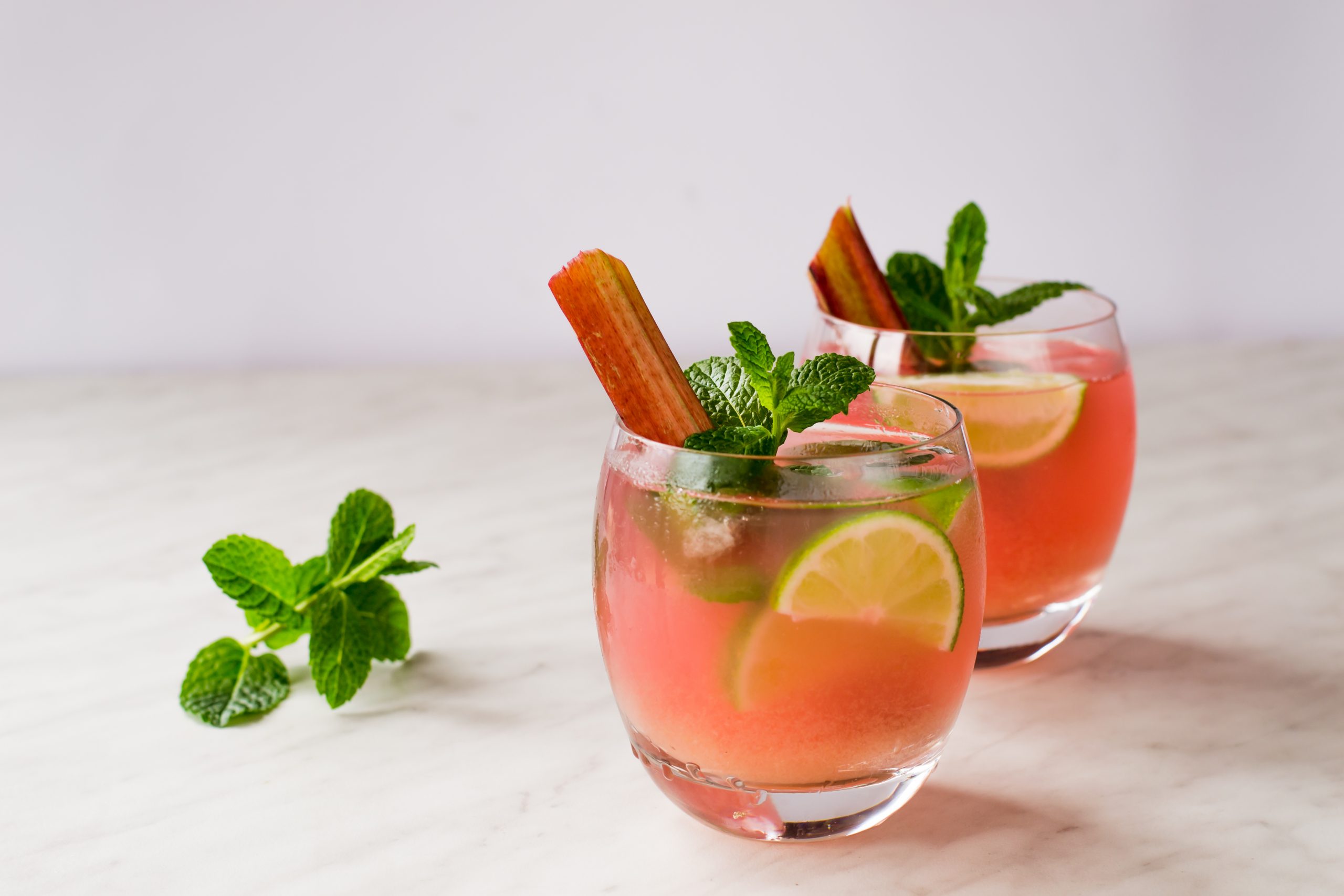 Summer Rhubarb Sparkler