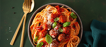 Spaghetti aux boulettes de viande classique￼